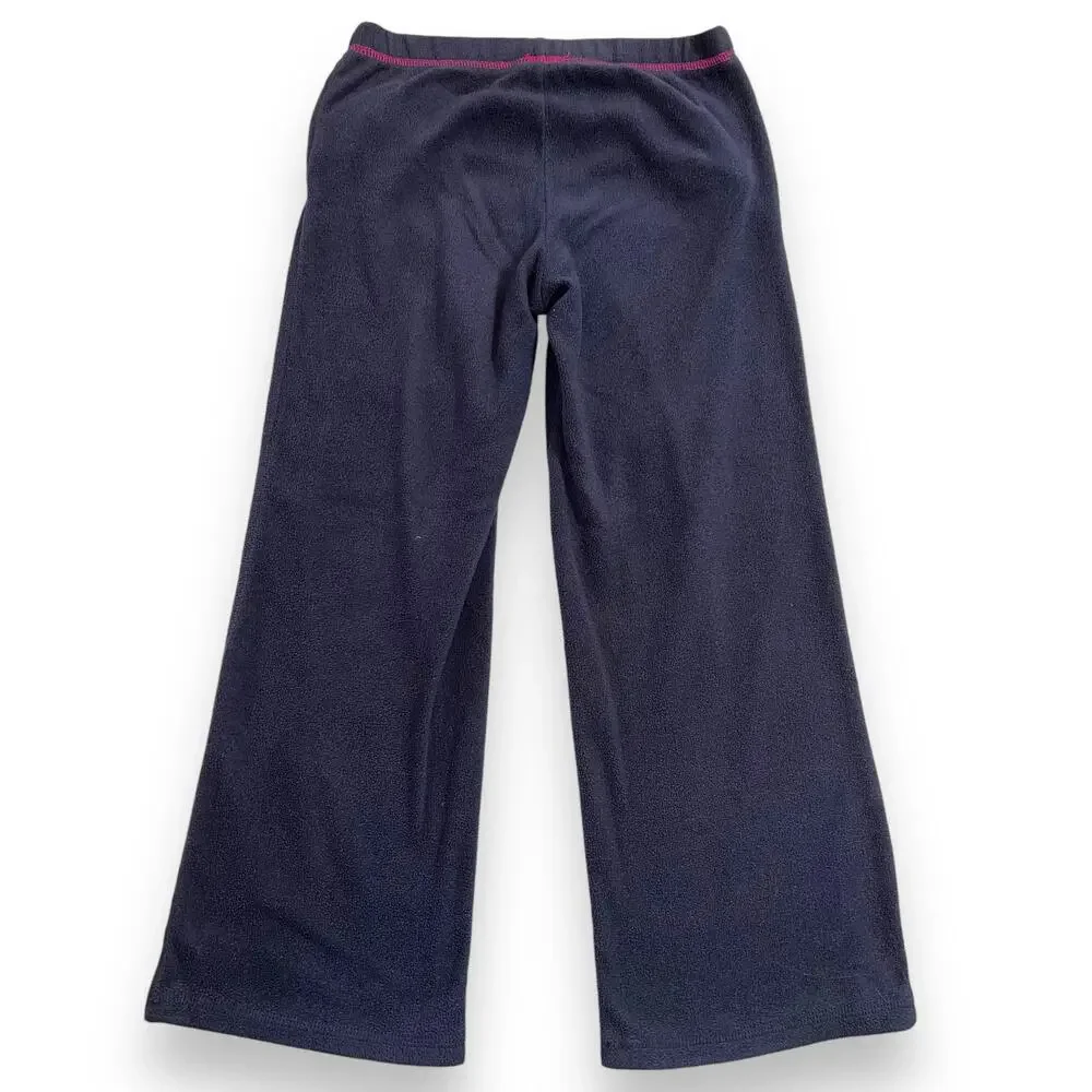 Danskin Now Girls Fleece Pants Casual Pajama Loungewear Navy Blue Medium 7 8